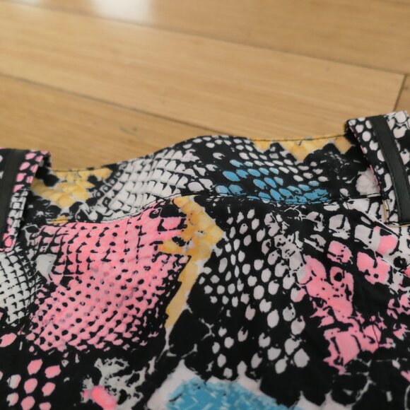 Jamie Sadock Boa Snake Skin Skit Rainbow Animal Print Performance Golf - Picture 6 of 9